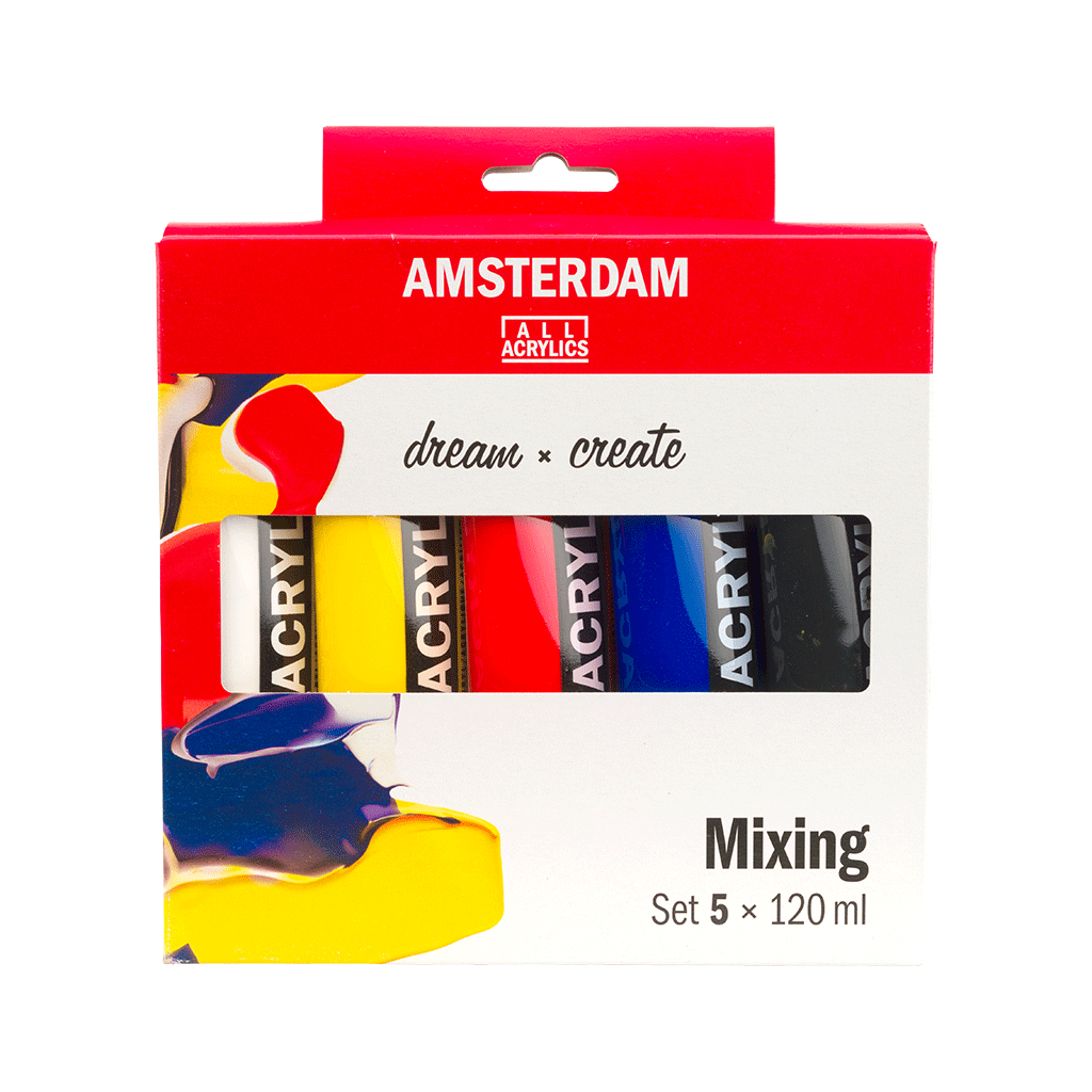Акрилові фарби Royal Talens Amsterdam Standard Mixing Set 5 x 120 мл (8712079468330) - изображение 1