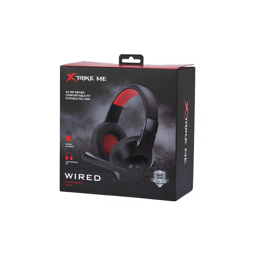 Навушники Xtrike ME HP-312 XBOX/PS/PC Black/Rad (HP-312) - зображення 7