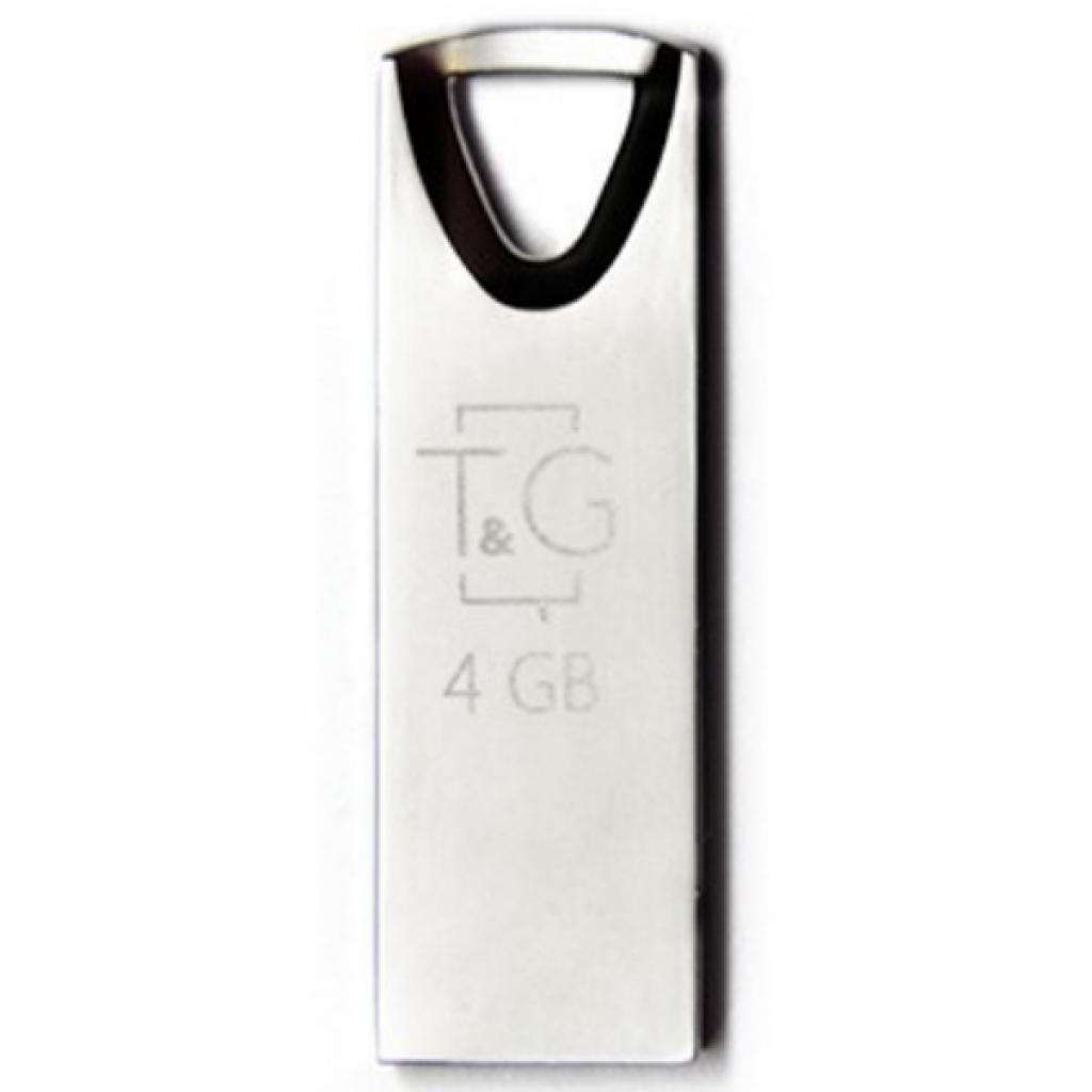 USB флеш накопичувач T&G 4GB 117 Metal Series Silver USB 2.0 (TG117SL-4G) - зображення 1