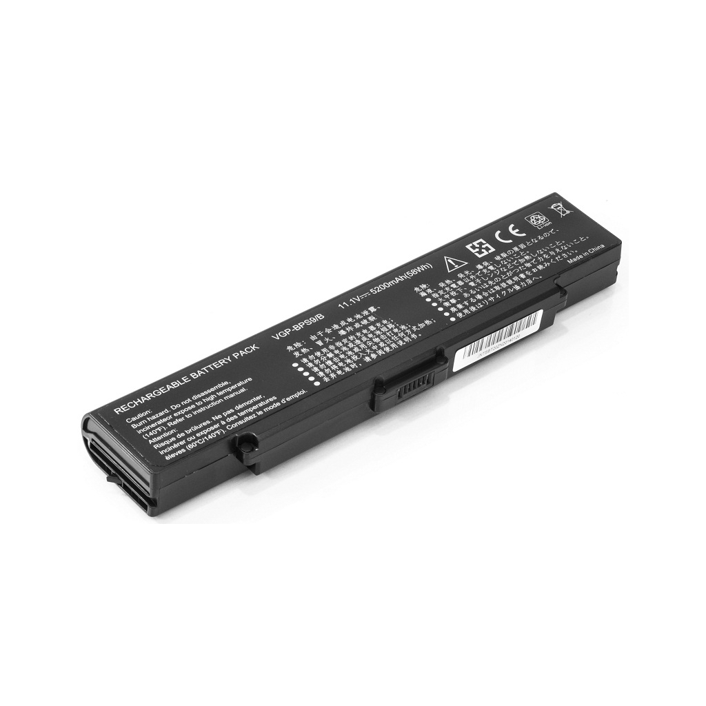 Акумулятор до ноутбука SONY VAIO VGN-CR20 (VGP-BPS9, SO BPS9 3S2P) 11.1V 5200mAh PowerPlant (NB00000137) - зображення 1