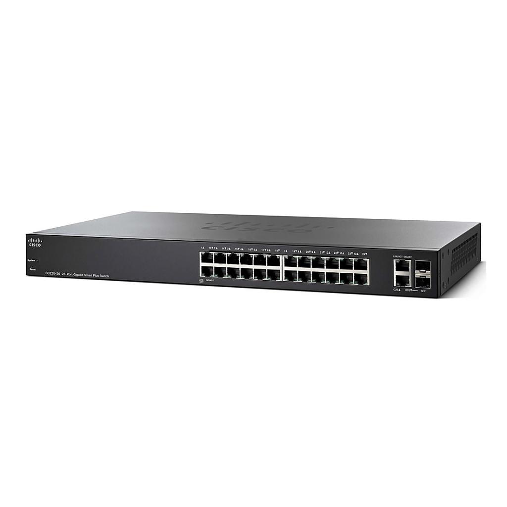 Комутатор мережевий Cisco SG220-28MP-K9-EU - зображення 1