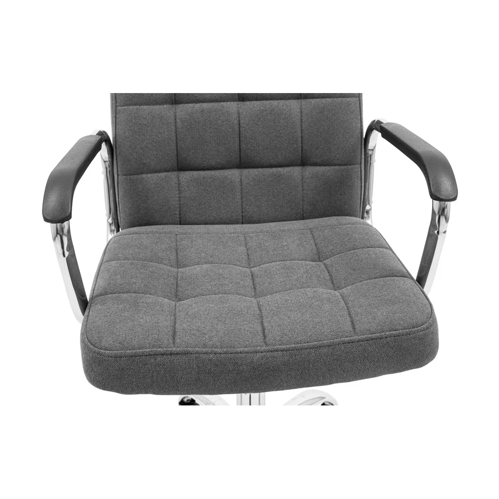 Офісне крісло Richman Брукс Хром Піастра Темно-сіре (ADD0002751) - зображення 8