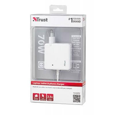 Блок живлення до ноутбуку Trust Plug-in 70W Laptop, phone & iPad charger (18821) - зображення 6
