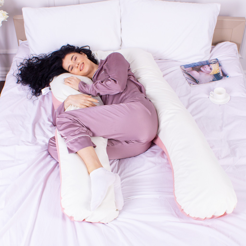 Подушка MirSon для вагітних та відпочинку Eco Line №8018 U-подібна Warm Sand (2200006178439) - изображение 2