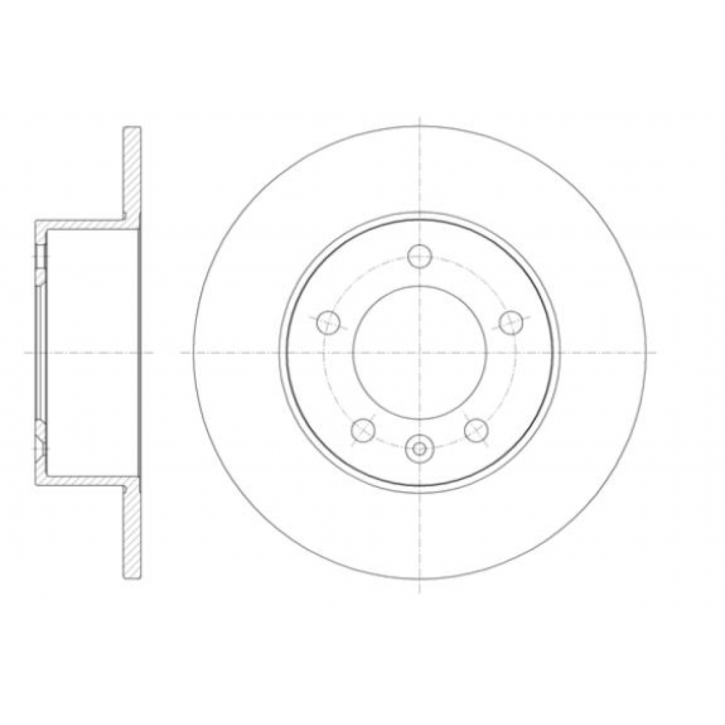 Гальмівний диск REMSA 61412.00 - зображення 1