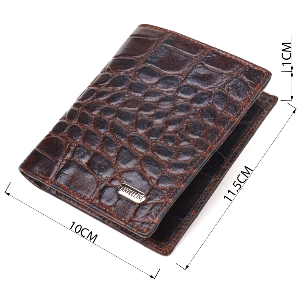 Портмоне Canpellini З натуральної шкіри Коричневе (21497) - зображення 3