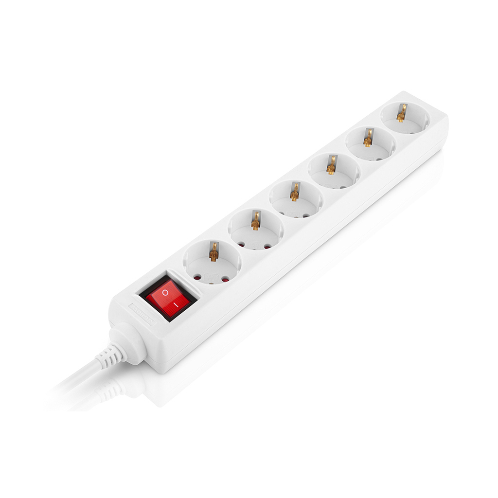 Мережевий фільтр живлення REAL-EL RS-6 Protect M 5m, white (EL122300035) - изображение 3