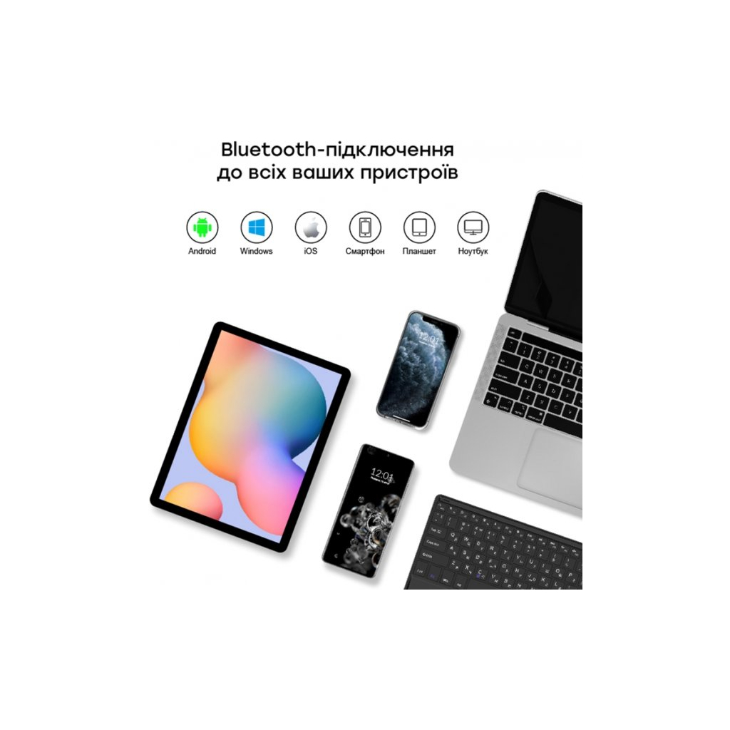 Чохол до планшета AirOn Premium Universal 10-11" BT Keyboard Touchpad (4822352781061) - зображення 5