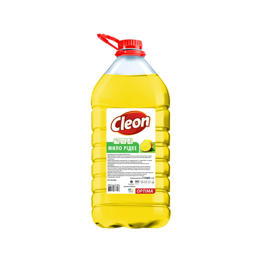 Рідке мило Cleon Лимон 5 л (4820289450237) - зображення 1