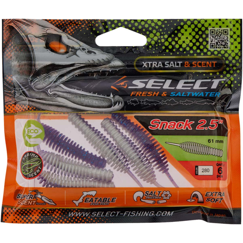 Силікон рибальський Select Snack 2.5" 280 (6 шт/уп) (1870.72.93) - зображення 2
