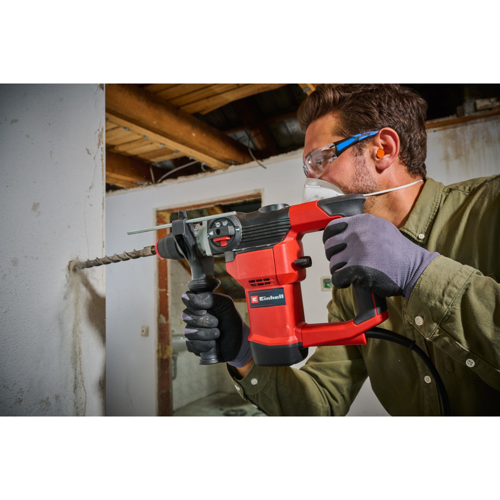 Перфоратор Einhell TC-RH 28 3F, 950 Вт, SDS+, бочковий, 3.5 Дж, 990 об/хв, кейс (4258002) - изображение 9