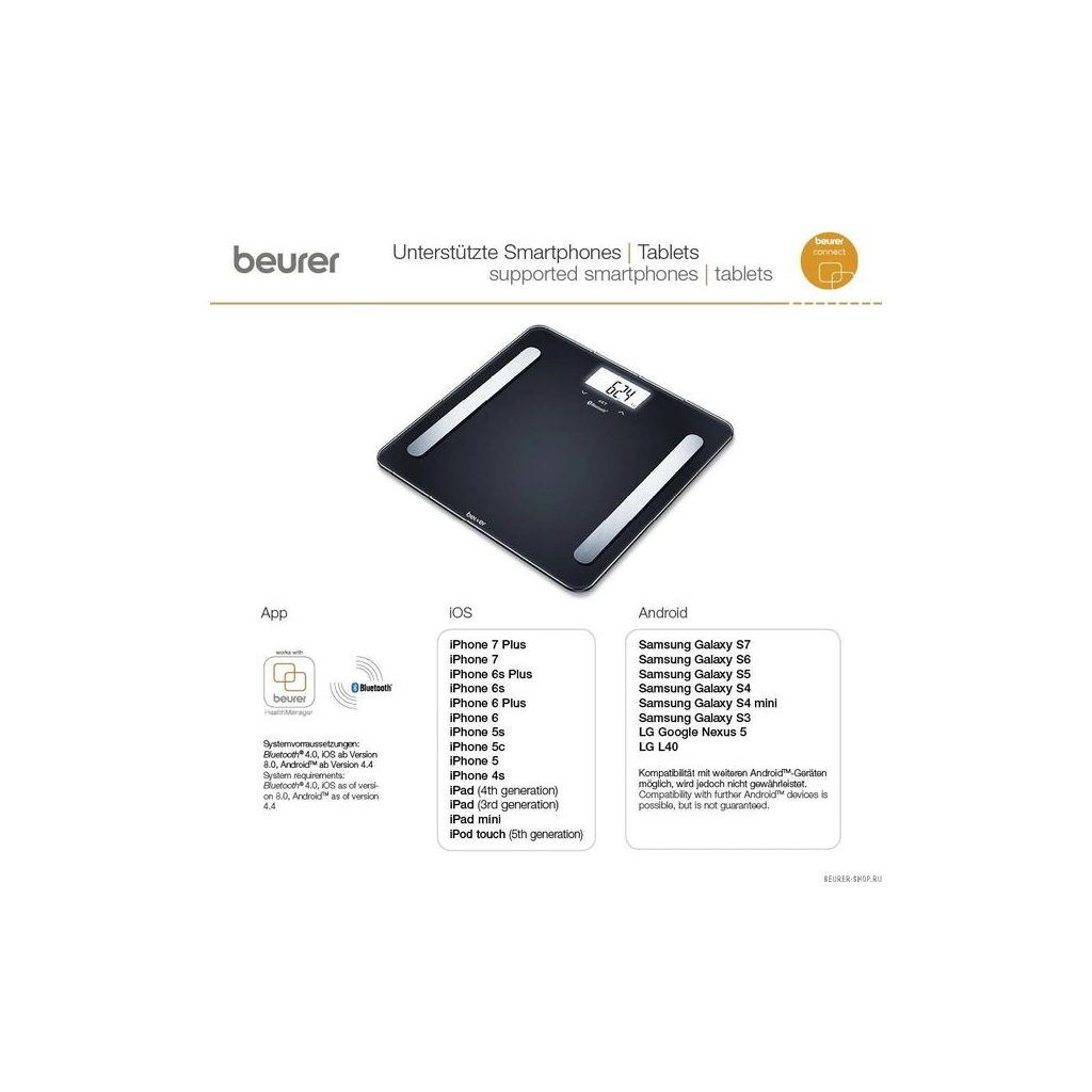 Ваги підлогові Beurer BF_600_PURE_BLACK - изображение 7