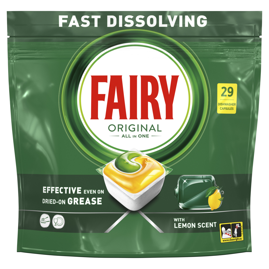 Таблетки для посудомийних машин Fairy Original All in One Lemon 29 шт. (8006540726891/8700216237314) - изображение 2