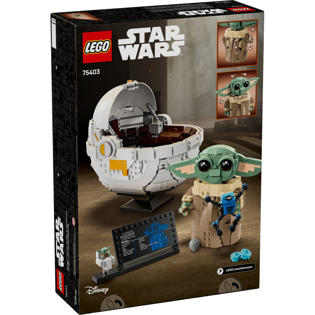 Конструктор LEGO Star Wars Ґроґу в повітряній колисці (75403) - зображення 8