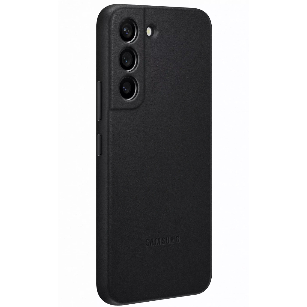 Чохол до мобільного телефона Samsung Leather Cover Galaxy S22 Black (EF-VS901LBEGRU) - зображення 4