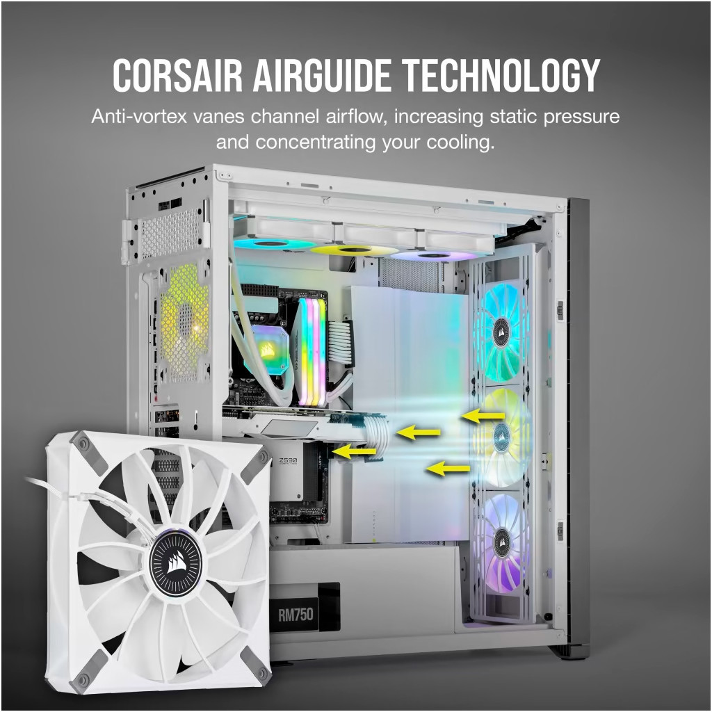 Кулер до корпусу Corsair ML140 RGB Elite Premium Dual Pack (CO-9050119-WW) - зображення 10