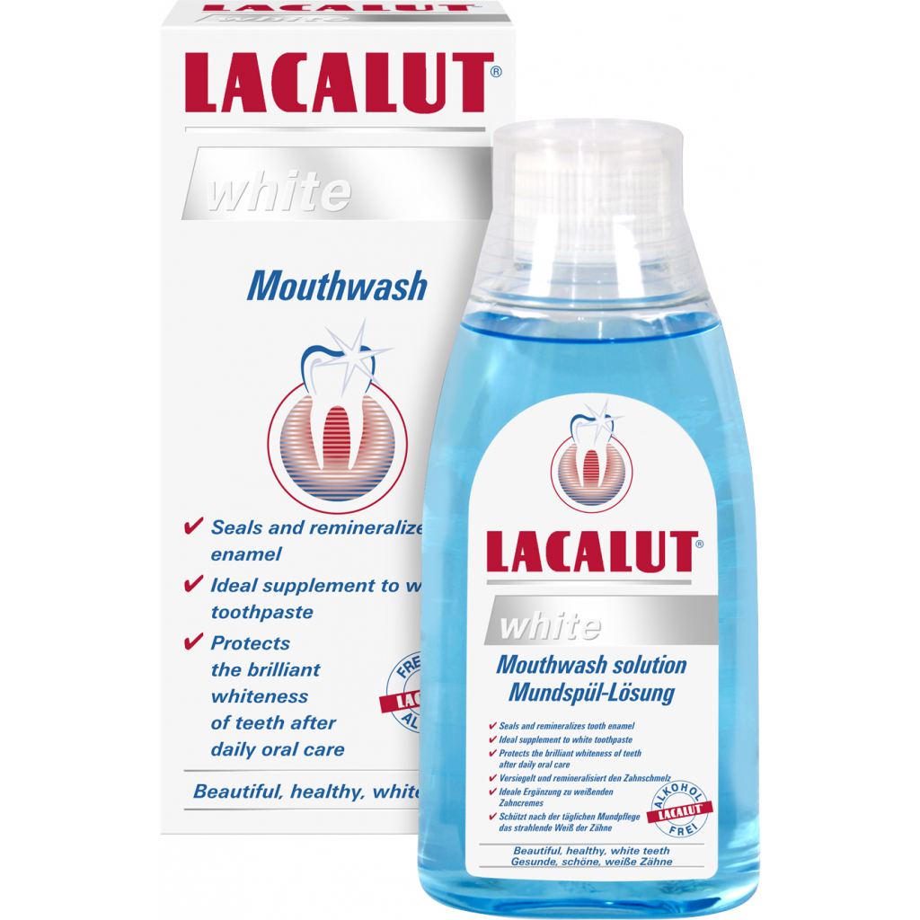 Ополіскувач для порожнини рота Lacalut white 300 мл (4016369666920) - изображение 1