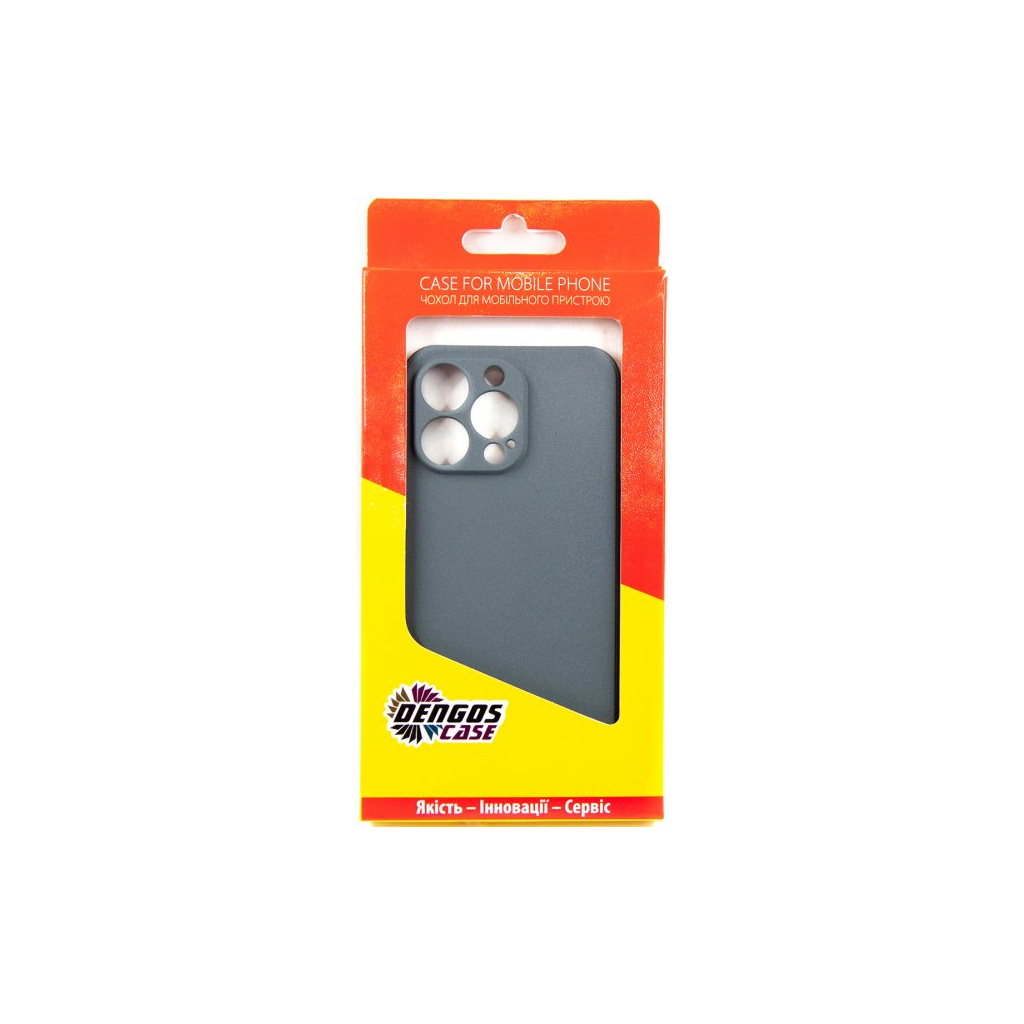 Чохол до мобільного телефона Dengos Carbon iPhone 13 Pro grey (DG-TPU-CRBN-133) - зображення 4