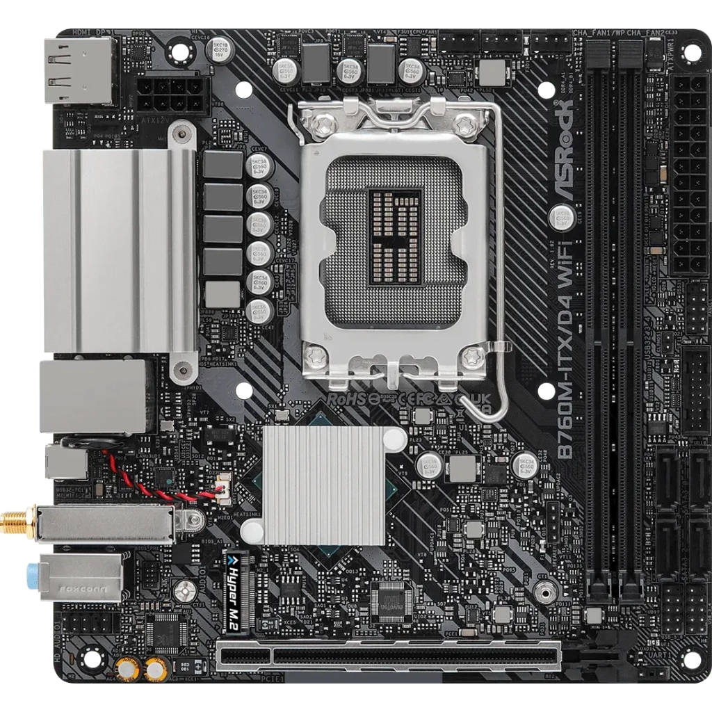 Материнська плата ASRock B760M-ITX/D4 WIFI - зображення 2