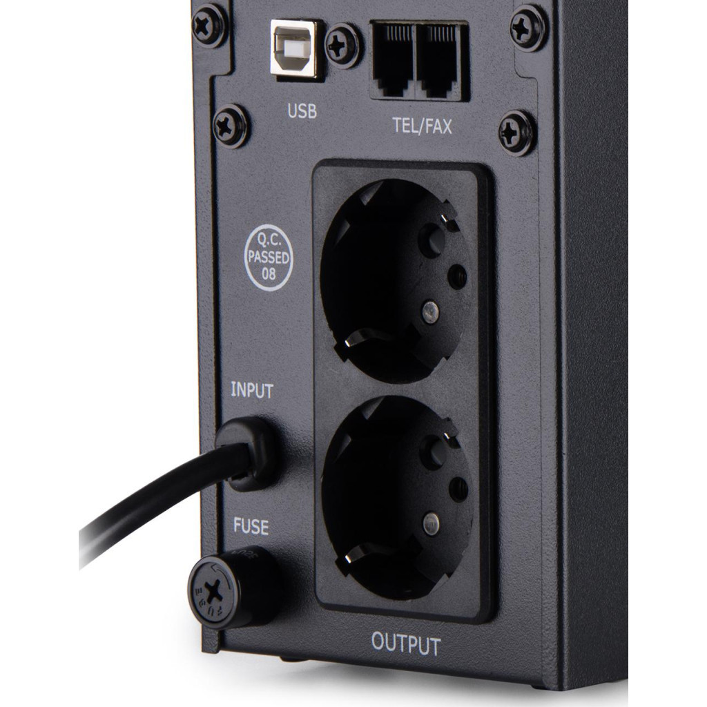Пристрій безперебійного живлення Vinga LED 800VA metal case with USB (VPE-800MU) - зображення 8