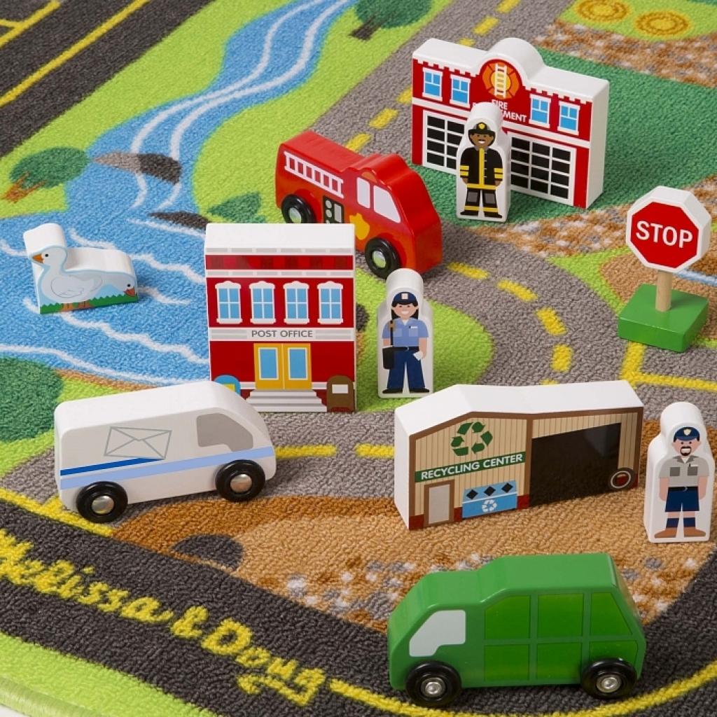 Дитячий килимок Melissa&Doug Дорожній килимок / дерев'яні іграшки (MD5195) - зображення 3