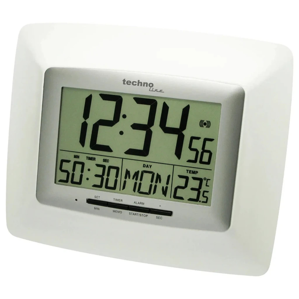 Настінний годинник Technoline WS8100 White/Silver (DAS301806) - зображення 3