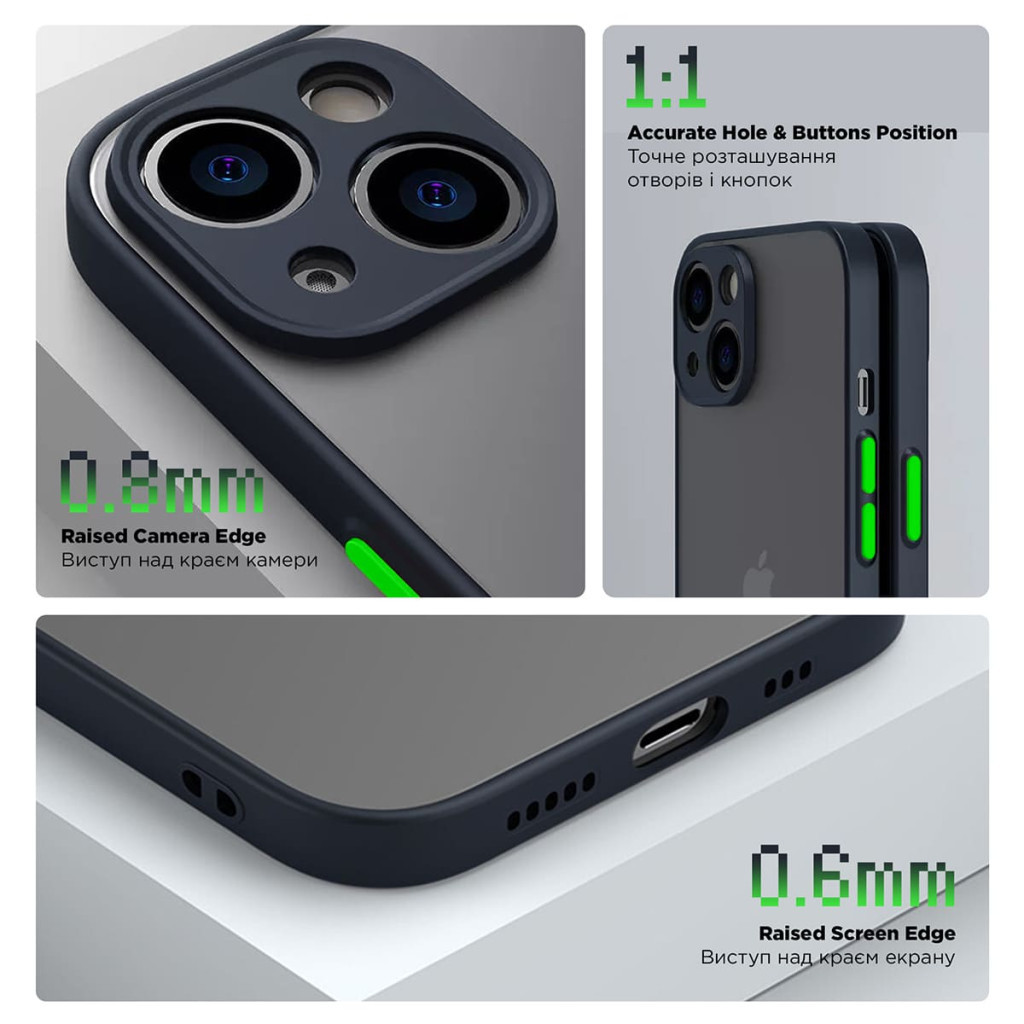 Чохол до мобільного телефона Armorstandart Frosted Matte Samsung A35 5G (A356) Navy Blue (ARM74333) - зображення 3