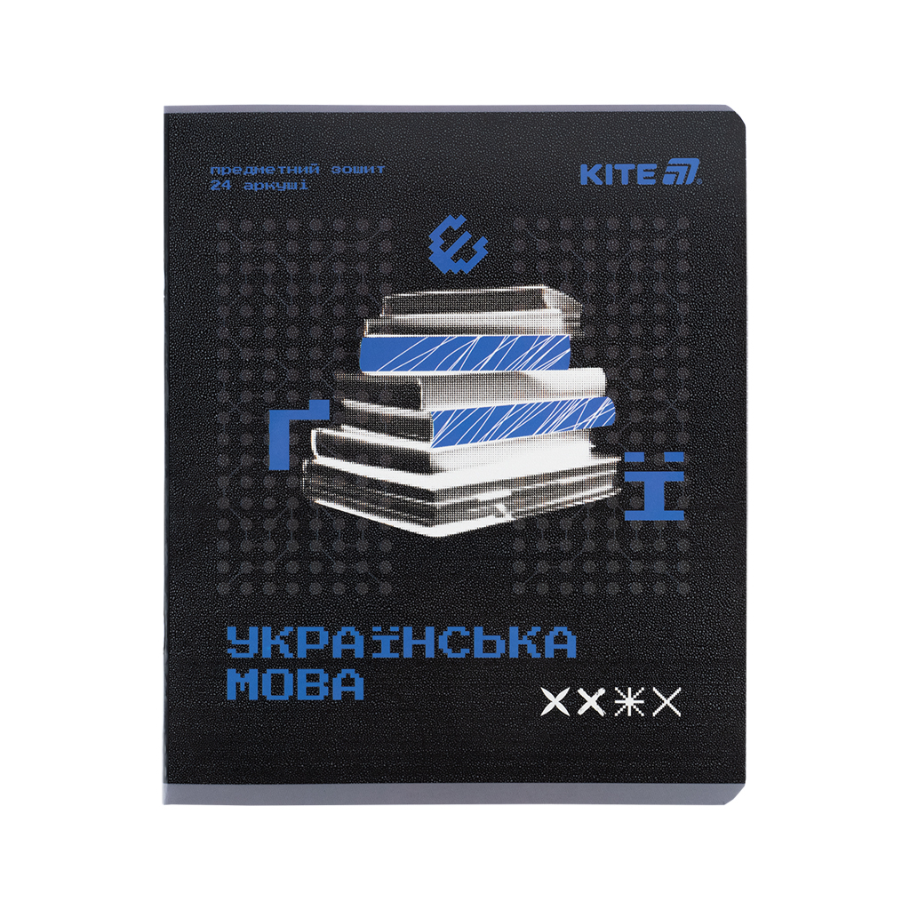 Зошит Kite предметний Techno 24 аркуші, лінія, українська мова (K25-240-9) - зображення 1