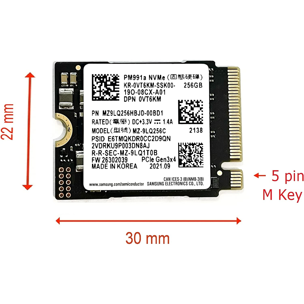 Накопичувач SSD M.2 2230 256GB Samsung (MZ9LQ256HBJD-00BD1) - зображення 2