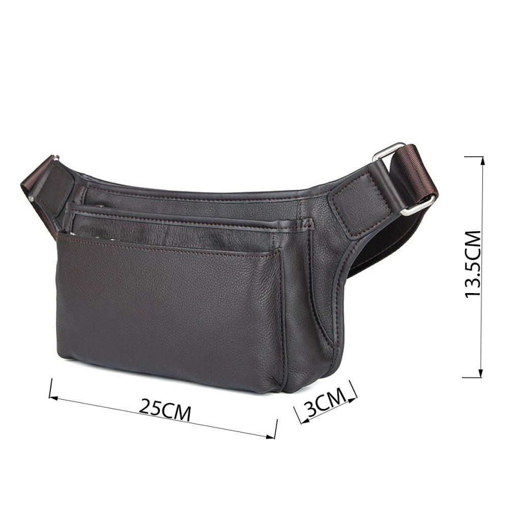 Сумка Vintage Поясна шкіряна Коричнева (14972) - зображення 3