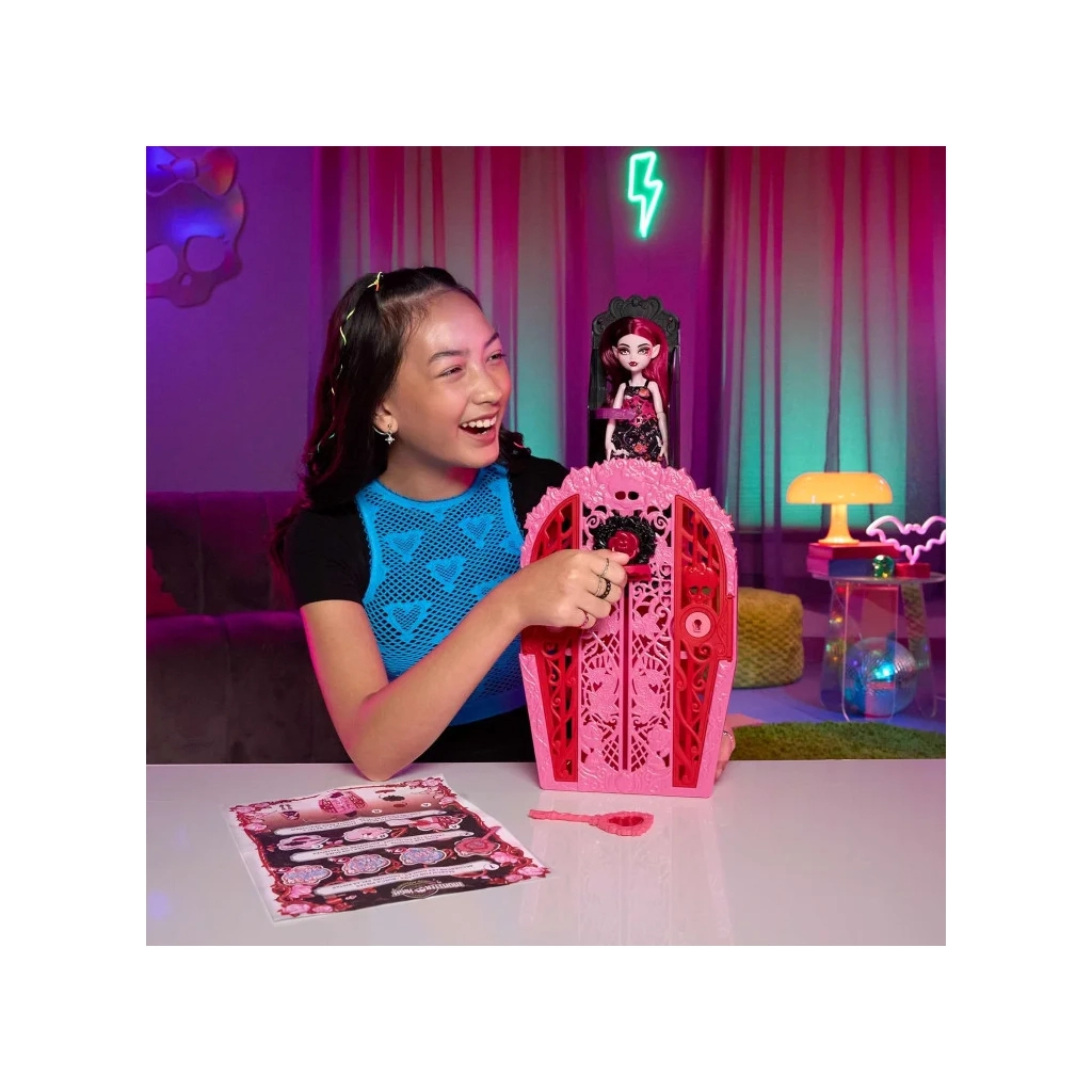 Лялька Monster High Набір-сюрприз Жахо-секрети Дракулори серії Цвіт та темрява (HYT72) - зображення 6