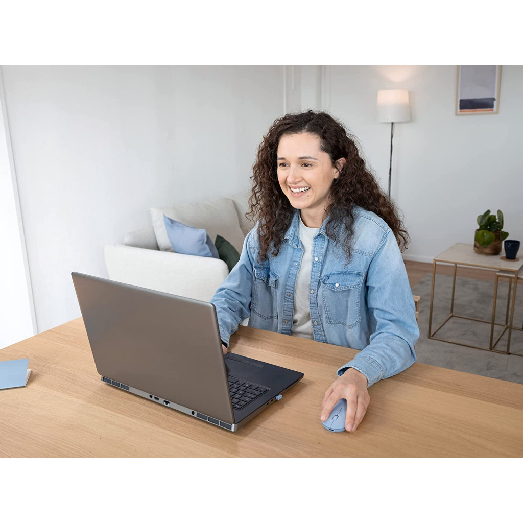 Мишка Trust Puck Wireless/Bluetooth Silent Blue (24126) - зображення 10