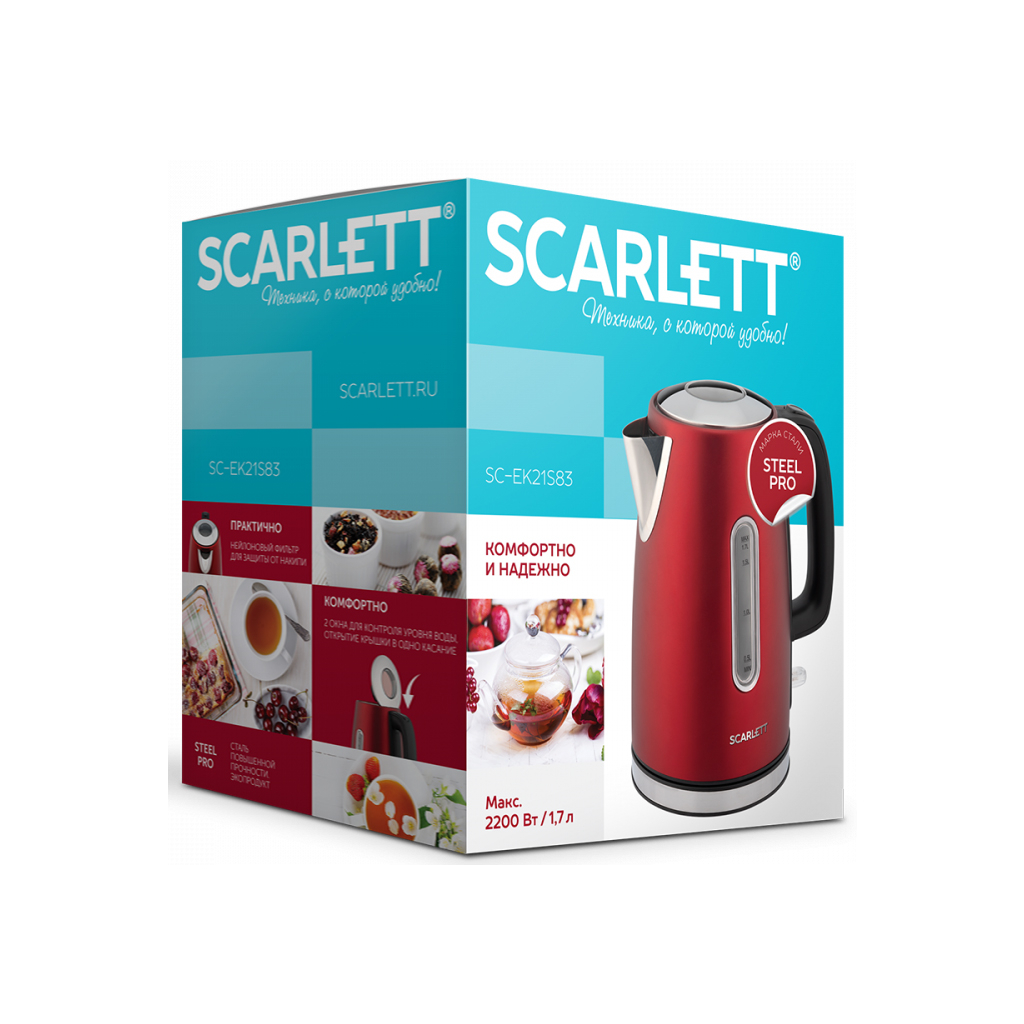 Електрочайник Scarlett SC-EK21S83 - зображення 4