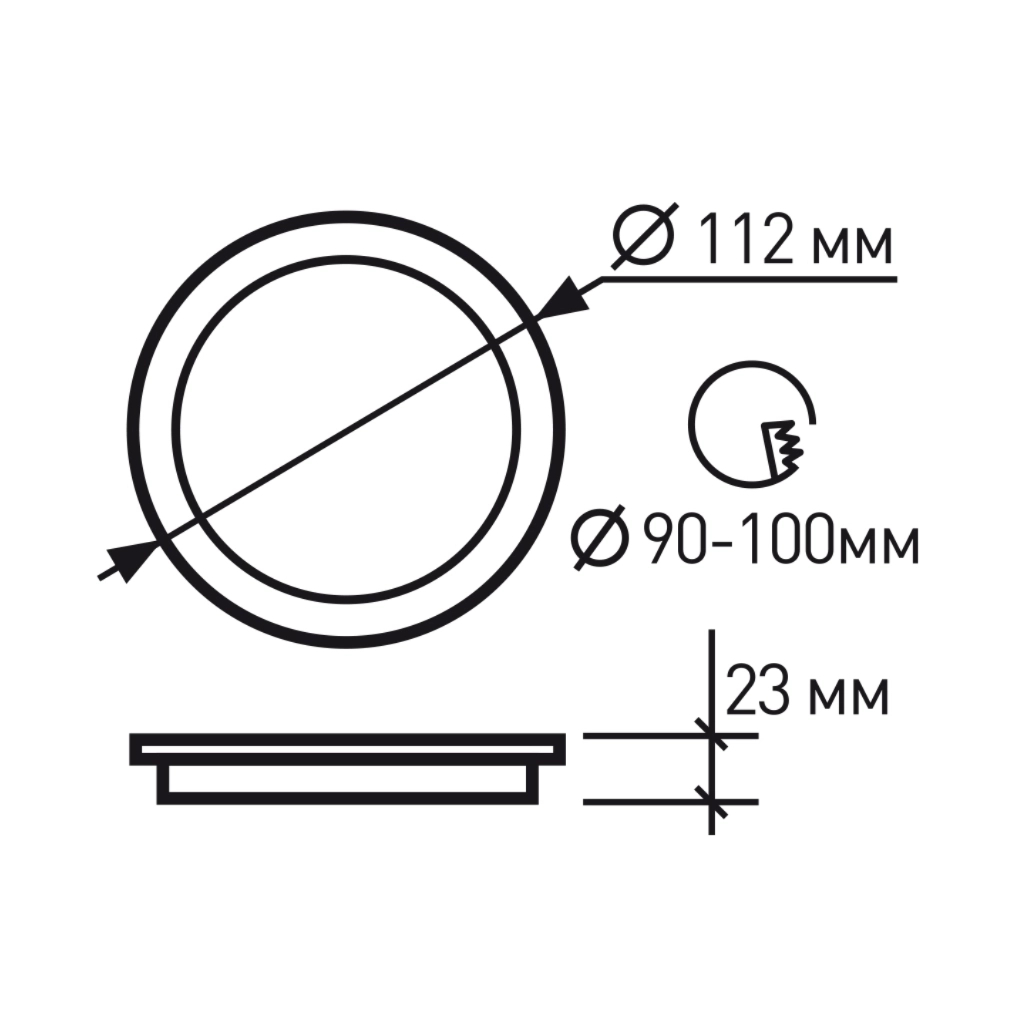 Світильник Eurolamp LED 7W 4000K (LED-DLR-7/4(new)(black)) - зображення 2