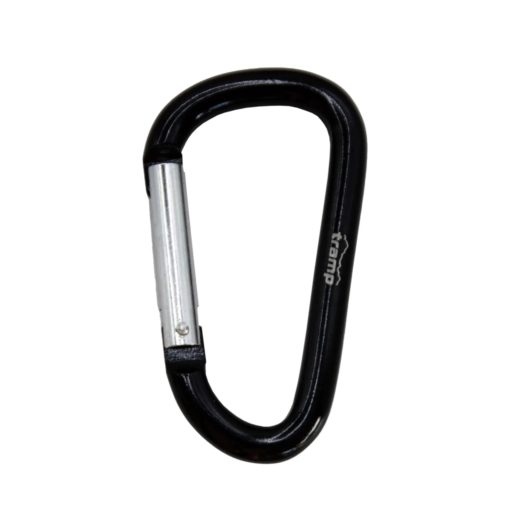 Карабін туристичний Tramp Набір 10 шт без муфти 7 cм Black (UTRA-301-black) - зображення 1