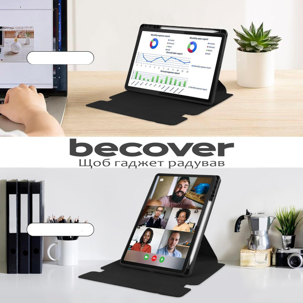 Чохол до планшета BeCover Keyboard 360° Rotatable Lenovo Tab M11 (2024) TB-TB330FU/Xiaoxin Pad 11 (2024) 11" Black (711074) - зображення 7