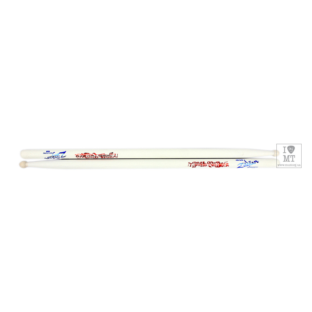 Барабанні палички Zildjian Travis Barker Artist Series Drumsticks White (227769) - изображение 3
