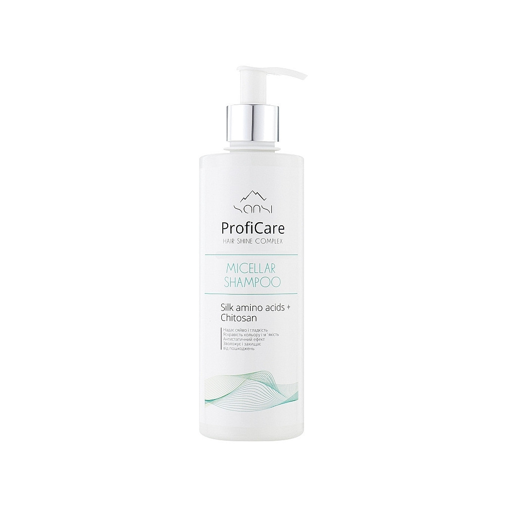 Шампунь Sansi ProfiCare Hair Shine Complex Micellar Shampoo Міцелярний 400 мл (4823107603686) - зображення 1