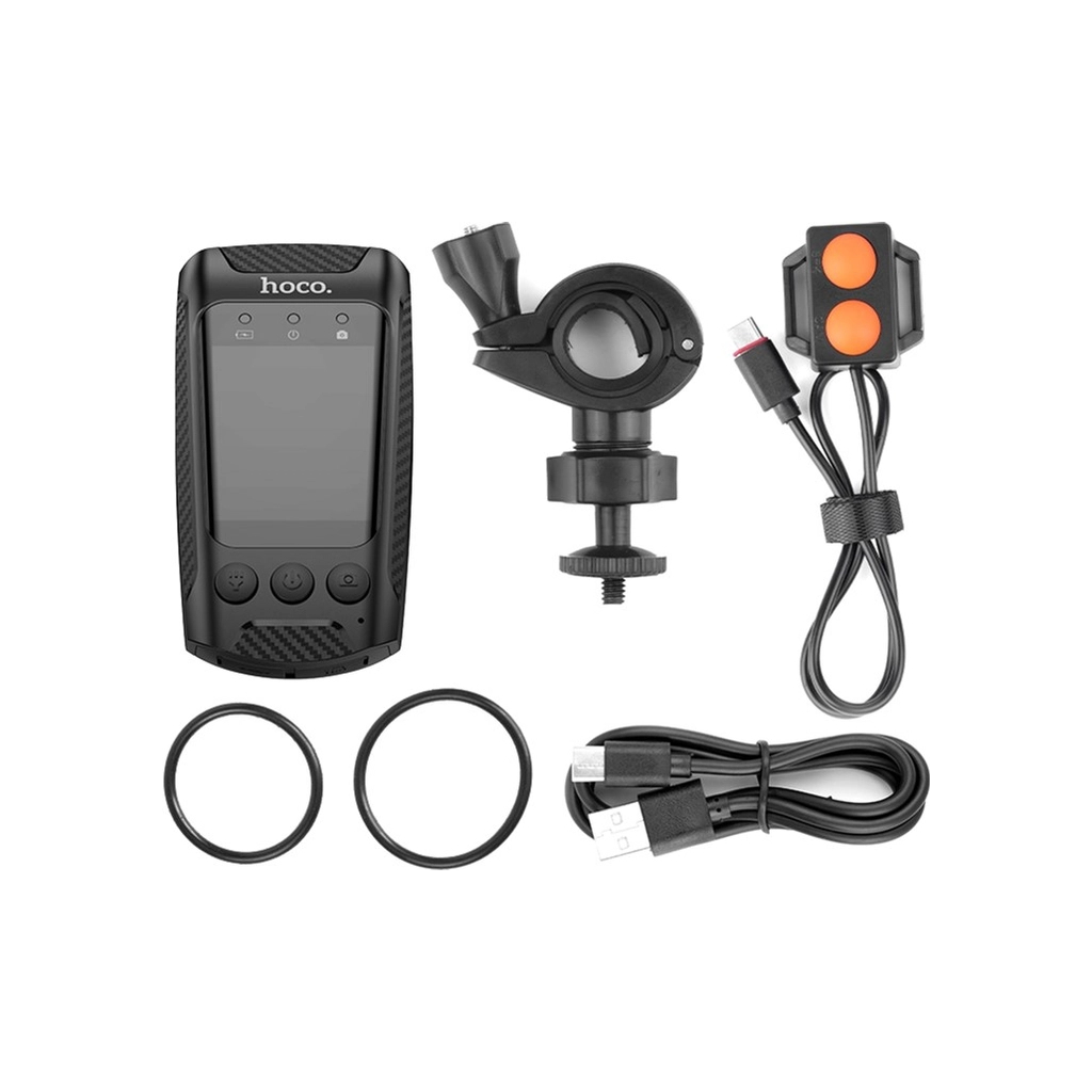 Відеореєстратор HOCO DV104 4K Riding recorder Black (6942007646000) - зображення 6