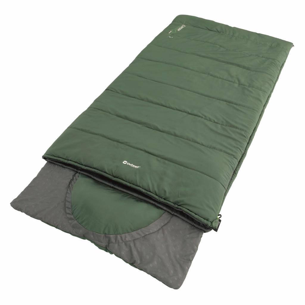 Спальний мішок Outwell Contour Lux XL Reversible/-1°C Green (Left) (928321) - зображення 2