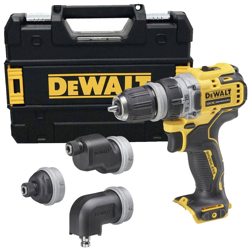 Шуруповерт DeWALT XR Li-Ion 12 В зі змінними насадками, 57.5 Нм, TSTAK (без АКБ та ЗП) (DCD703NT) - зображення 1