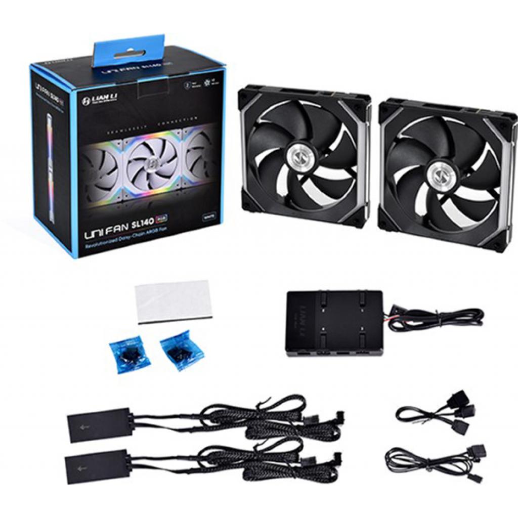 Кулер до корпусу Lian Li Uni Fan SL120-3 Triple Black (G99.12UF3B.00) - зображення 6