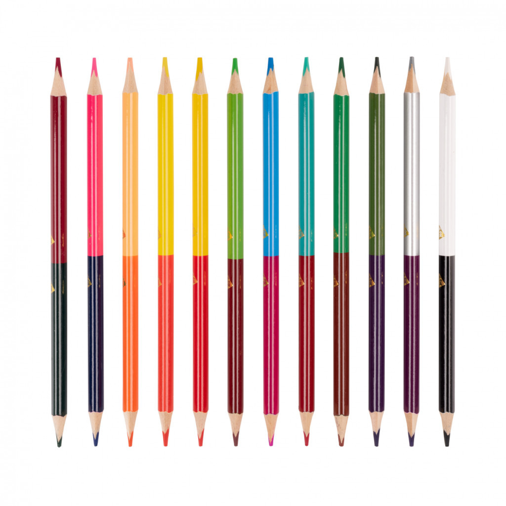 Олівці кольорові Yes Jurassic World (хакі) двосторонні 12 шт. 24 кол (290748) - зображення 2