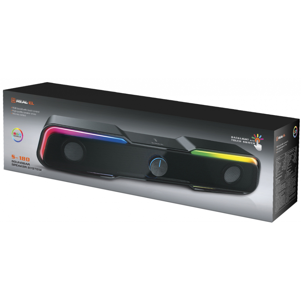 Акустична система REAL-EL S-180 Black - зображення 10