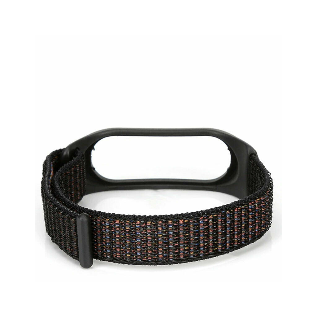 Ремінець до фітнес браслета BeCover Nylon Style для Xiaomi Mi Smart Band 7 Black (707655) - зображення 2