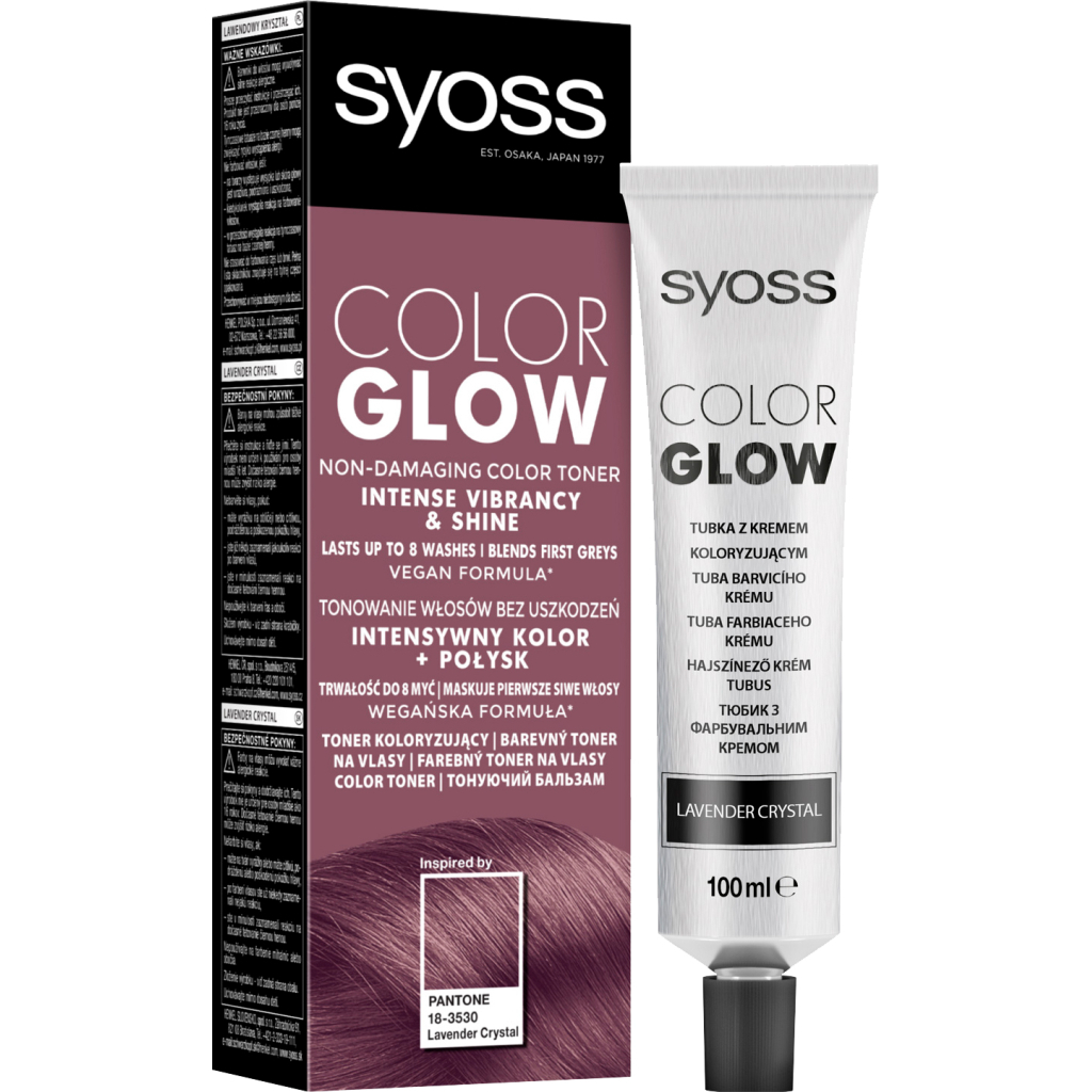 Відтінковий бальзам Syoss Color Glow Lavender Crystal - Пелюстки Лаванди 100 мл (9000101678505) - изображение 1