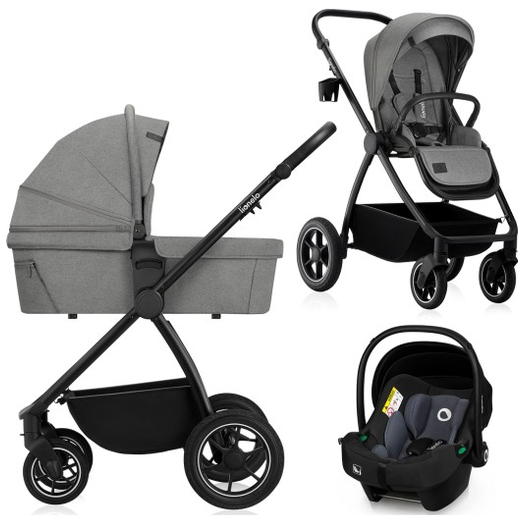 Коляска Lionelo 3 в 1 MERIL 3IN1 GREY STONE (LO-MERIL 3IN1 GREY STONE) - зображення 1