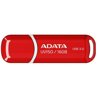 USB флеш накопичувач ADATA 16GB UV150 Red USB 3.0 (AUV150-16G-RRD) - зображення 1