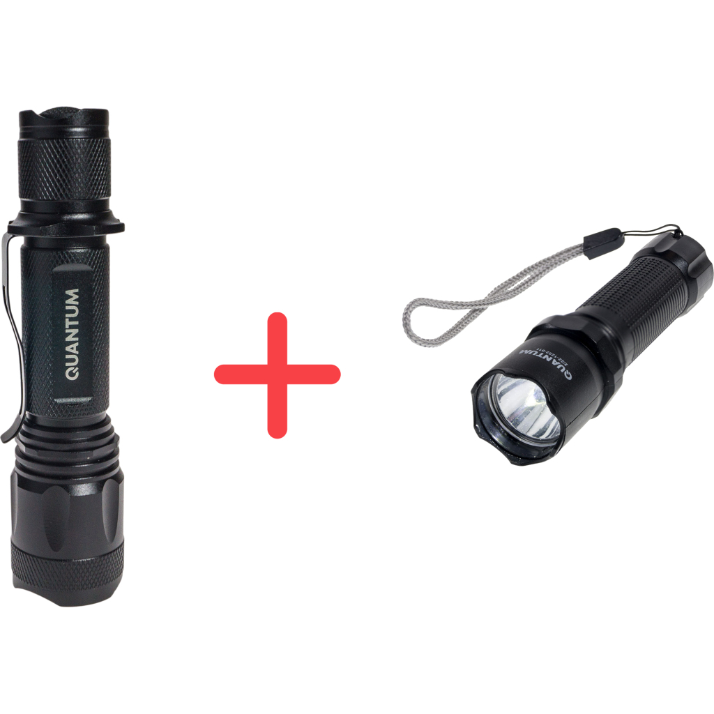 Ліхтар Quantum Techno 10W LED + ПОДАРУНОК QM-FL1043 (QM-FL1010-CB-PR1) - зображення 1