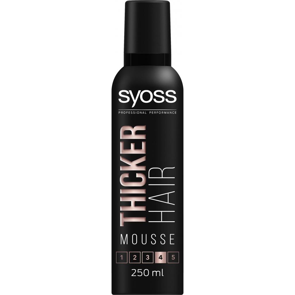 Мус для волосся Syoss Thicker Hair з ефектом потовщення волосся Фіксація 4 250 мл (5410091751517) - зображення 1